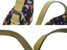 Load image into Gallery viewer, FENDI フェンディ ビーズ刺繍 マンマバケット ワンショルダーバッグ 26424 ブラック マルチカラー グリーン シルバー金具 ロゴ 美品 中古 4b002378