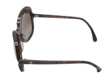 Load image into Gallery viewer, CHANEL シャネル オーバル サングラス ブラウン ラメ ココマーク プラスチック アイウェア 小物 ロゴ カラーレンズ 56☐19 5320 美品 中古 4b002388