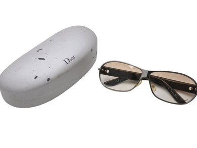 CHRISTIAN DIOR クリスチャンディオール サングラス DTFYP サイズ64◻︎09 135 ロゴ ブラウン オレンジ シルバー 美品 中古 4b002389