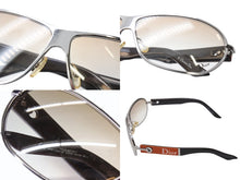 画像をギャラリービューアに読み込む, CHRISTIAN DIOR クリスチャンディオール サングラス DTFYP サイズ64◻︎09 135 ロゴ ブラウン オレンジ シルバー 美品 中古 4b002389