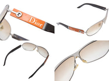 画像をギャラリービューアに読み込む, CHRISTIAN DIOR クリスチャンディオール サングラス DTFYP サイズ64◻︎09 135 ロゴ ブラウン オレンジ シルバー 美品 中古 4b002389