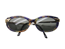 Load image into Gallery viewer, 極美品 GUCCI グッチ サングラス キャッツアイシェイプ GG2127/S プラスチック ブラウン ブルー ゴールド 中古 4b002390