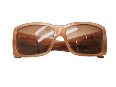 PRADA プラダ サングラス アイウェア ブランドロゴ SPR01 プラスチック メタル ブラウン サイズ 59◻︎15 135 美品 中古 4b002391 