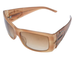 PRADA プラダ サングラス アイウェア ブランドロゴ SPR01 プラスチック メタル ブラウン サイズ 59◻︎15 135 美品 中古 4b002391 
