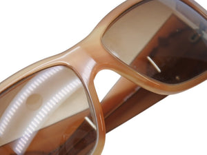 PRADA プラダ サングラス アイウェア ブランドロゴ SPR01 プラスチック メタル ブラウン サイズ 59◻︎15 135 美品 中古 4b002391 