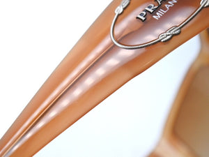 PRADA プラダ サングラス アイウェア ブランドロゴ SPR01 プラスチック メタル ブラウン サイズ 59◻︎15 135 美品 中古 4b002391 