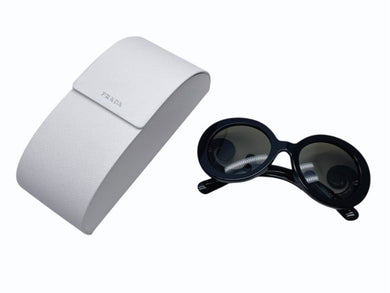 極美品 PRADA プラダ デザインフレーム サングラス ミニマル バロックシリーズ SPR27N ブラック サイズ55◻︎22 135 中古 4b002392 