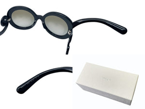 極美品 PRADA プラダ デザインフレーム サングラス ミニマル バロックシリーズ SPR27N ブラック サイズ55◻︎22 135 中古 4b002392 