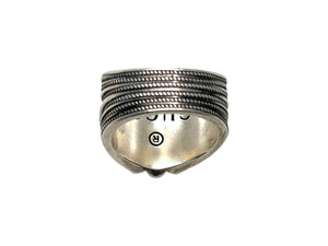 GUCCI グッチ インターロッキングG スターリング 指輪 イタリア製シルバー925 21.5g サイズ13号 美品 中古 4b002393 