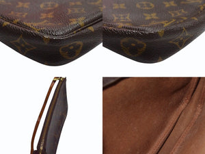 [USED/中古]LOUIS VUITTON ルイ・ヴィトン アクセサリーポーチ M51980 ポシェット アクセソワール ブラウン PVC レザー ゴールド金具 Cランク 中古 4b002394