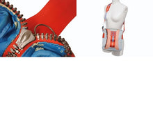 Load image into Gallery viewer, CHANEL シャネル スポーツライン ショルダーバッグ 7番台 ココマーク ナイロンキャンバス ブルー レッド 良品 中古 4b002395