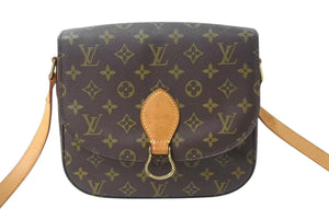 LOUIS VUITTON ルイヴィトン サンクルーGM 廃盤 ショルダーバッグ M51242 モノグラム ブラウン 良品 中古 4b002402
