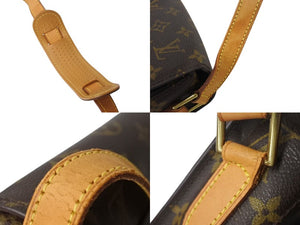 LOUIS VUITTON ルイヴィトン サンクルーGM 廃盤 ショルダーバッグ M51242 モノグラム ブラウン 良品 中古 4b002402
