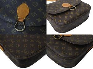 LOUIS VUITTON ルイヴィトン サンクルーGM 廃盤 ショルダーバッグ M51242 モノグラム ブラウン 良品 中古 4b002402
