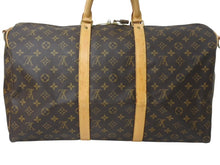 Load image into Gallery viewer, LOUIS VUITTON ルイヴィトン モノグラム キーポルバンドリエール50 ブラウン M41416 ボストンバッグ 旅行バッグ ロゴ ゴールド金具 美品 中古 4b002403