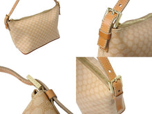Load image into Gallery viewer, CELINE セリーヌ ハンドバッグ マカダム ロゴ ヴィンテージ ベージュ ロゴ PVC レザー 鞄 ゴールド金具 美品 中古 4b002412