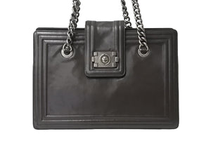 CHANEL シャネル ボーイシャネル チェーンワンショルダーバッグ 15番台 ココマーク カーフレザー ブラウン 美品 中古 4b002418