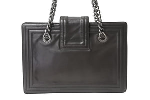 CHANEL シャネル ボーイシャネル チェーンワンショルダーバッグ 15番台 ココマーク カーフレザー ブラウン 美品 中古 4b002418