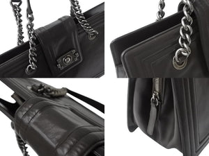 CHANEL シャネル ボーイシャネル チェーンワンショルダーバッグ 15番台 ココマーク カーフレザー ブラウン 美品 中古 4b002418