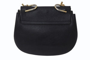 Chloe クロエ DREW ドリュー チェーンショルダーバッグ 02165665 レザー ブラック ゴールド金具 美品 中古 4b002422