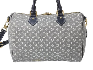 LOUIS VUITTON ルイヴィトン スピーディ バンドリエール30 2WAYバッグ M56703 モノグラム イディール ネイビー 美品 中古 4b002424