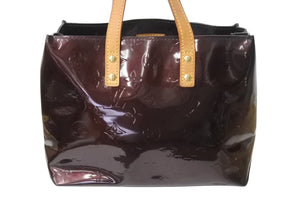 LOUIS VUITTON ルイヴィトン モノグラムヴェルニ リードPM ハンドバッグ M91993 モノグラムヴェルニ アマラント ゴールド金具 美品 中古 4b002427
