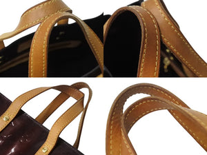 LOUIS VUITTON ルイヴィトン モノグラムヴェルニ リードPM ハンドバッグ M91993 モノグラムヴェルニ アマラント ゴールド金具 美品 中古 4b002427