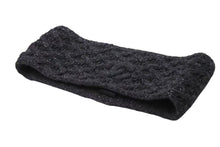 Load image into Gallery viewer, 極美品 CHANEL シャネル ヘアバンド CC ココマーク 17K ツイード ラメ カシミヤウール チャコールグレー 中古 4b002434