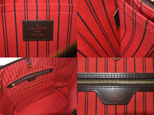 Load image into Gallery viewer, 極美品 LOUIS VUITTON ルイヴィトン ダミエ ネヴァーフルMM トートバッグ N51105 PVC レザー ブラウン ゴールド金具 中古 4b002443