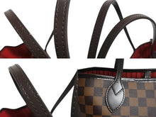 Load image into Gallery viewer, 極美品 LOUIS VUITTON ルイヴィトン ダミエ ネヴァーフルMM トートバッグ N51105 PVC レザー ブラウン ゴールド金具 中古 4b002443