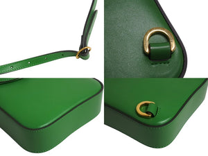 新品未使用 GUCCI グッチ 3WAYショルダーバッグ バックパック ハンドバッグ 702106 バンブー グリーン ゴールド金具 中古 4b002444