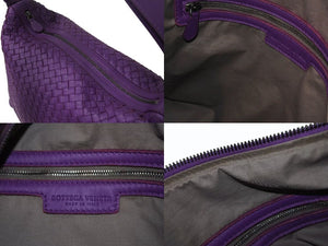 BOTTEGA VENETA ボッテガヴェネタ ハンドバッグ パープル 紫 B04568009H イントレチャート レザー 美品 中古 4b002446