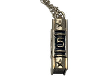 Load image into Gallery viewer, 極美品 CHANEL シャネル ネックレス 重量約78.9g B22C刻印 ココマーク ブック型 メタル GP ゴールド ブラック 中古 4b002450