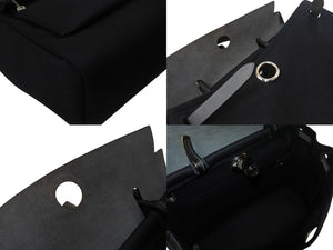 極美品 HERMES エルメス エールバッグジップPM ショルダーバッグ ハンドバッグ トワルオフィシエ ブラック 中古 4b002451