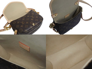 新品未使用 LOUIS VUITTON ルイヴィトン ソミュール BB ショルダーバッグ M46740 モノグラム PVC レザー ゴールド金具 中古 4b002452