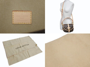 新品未使用 LOUIS VUITTON ルイヴィトン ソミュール BB ショルダーバッグ M46740 モノグラム PVC レザー ゴールド金具 中古 4b002452