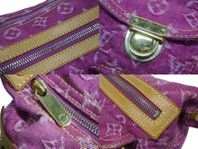 Load image into Gallery viewer, LOUIS VUITTON ルイヴィトン バギーPM ワンショルダーバッグ M95212 モノグラム デニム レザー ピンク 美品 中古 4b002457
