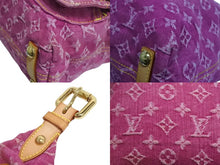 Load image into Gallery viewer, LOUIS VUITTON ルイヴィトン バギーPM ワンショルダーバッグ M95212 モノグラム デニム レザー ピンク 美品 中古 4b002457