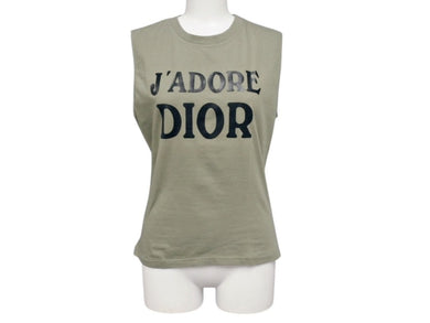 極美品 Christian Dior クリスチャンディオール J'ADORE DIOR ジャドールディオール タンクトップ 3P16155300 サイズ42 ガリアーノ期 中古 4b002458