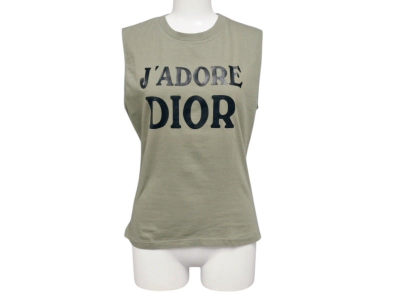 極美品 Christian Dior クリスチャンディオール J'ADORE DIOR ジャドールディオール タンクトップ 3P16155300 サイズ42 ガリアーノ期 中古 4b002458