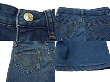 Load image into Gallery viewer, TRUE RELIGION トゥルーレリジョン キッズサイズ デニムパンツ ダークブルー コットン ポリエステル 3T 美品 中古 4b002462