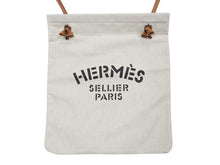 Load image into Gallery viewer, 新品未使用 HERMES エルメス ALINE MM アリーヌMM ショルダーバッグ Hプリュムキャンバス アイボリー ブラウン W刻印 中古 4b002463