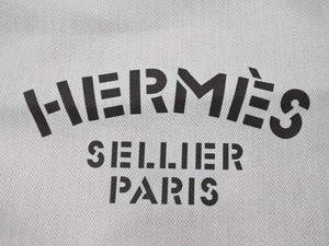 新品未使用 HERMES エルメス ALINE MM アリーヌMM ショルダーバッグ Hプリュムキャンバス アイボリー ブラウン W刻印 中古 4b002463