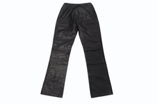 Load image into Gallery viewer, 極美品 CHROME HEARTS クロムハーツ BSフレア レザーパンツ クロスボール サイズ25R レザー シルバー925 中古 4b002464