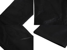 Load image into Gallery viewer, 極美品 CHROME HEARTS クロムハーツ BSフレア レザーパンツ クロスボール サイズ25R レザー シルバー925 中古 4b002464
