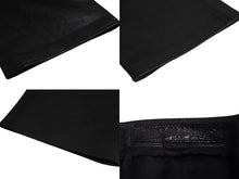 画像をギャラリービューアに読み込む, 極美品 CHROME HEARTS クロムハーツ BSフレア レザーパンツ クロスボール サイズ25R レザー シルバー925 中古 4b002464 