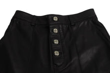 画像をギャラリービューアに読み込む, 以前同様 CHROME HEARTS クロムハーツ ラムスキン レザーパンツ クロスボール サイズ26 レザー シルバー925 中古 4b002465 