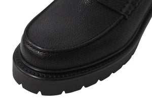 新品未使用 HERMES エルメス Klement loafer クレメント モカシンローファー WS7251999ZA サイズ42 1/2 カーフスキン ブラック 中古 4b002468