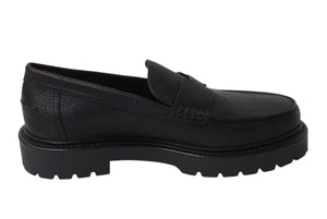 新品未使用 HERMES エルメス Klement loafer クレメント モカシンローファー WS7251999ZA サイズ42 1/2 カーフスキン ブラック 中古 4b002468
