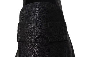 新品未使用 HERMES エルメス Klement loafer クレメント モカシンローファー WS7251999ZA サイズ42 1/2 カーフスキン ブラック 中古 4b002468
